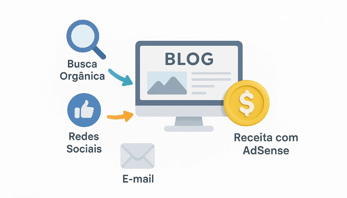 Tráfego orgânico para render com o blogger